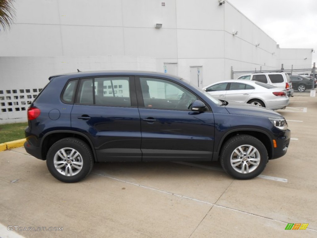 Night Blue Metallic 2013 Volkswagen Tiguan S Exterior Photo #74801389