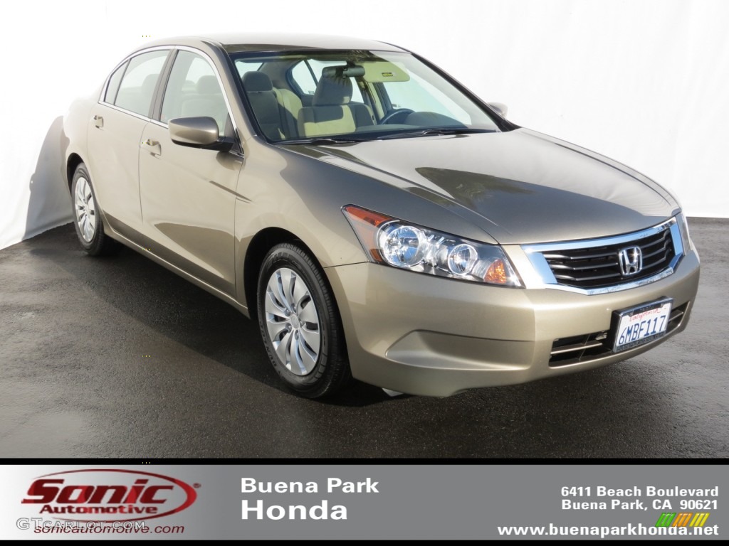 2010 Accord LX Sedan - Bold Beige Metallic / Ivory photo #1