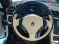 2013 Maserati GranTurismo Convertible Pearl Beige Interior Steering Wheel Photo