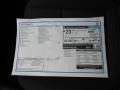 2013 Volkswagen Tiguan S Window Sticker