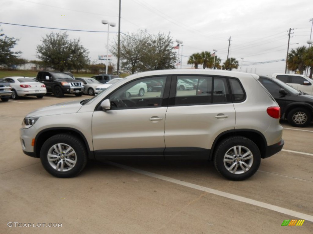 White Gold Metallic 2013 Volkswagen Tiguan S Exterior Photo #74802945