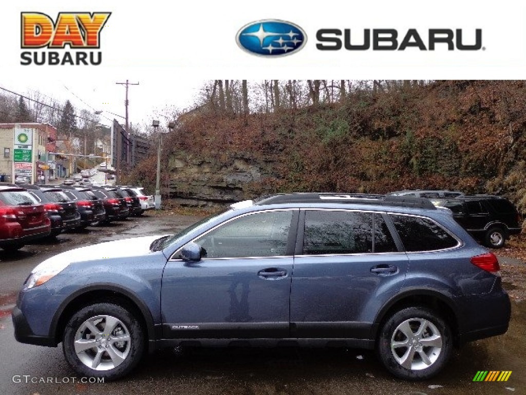 2013 Outback 2.5i Limited - Twilight Blue Metallic / Off Black Leather photo #1