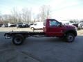 Vermillion Red 2013 Ford F550 Super Duty XL Regular Cab 4x4 Chassis