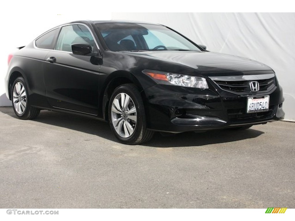 2011 Accord LX-S Coupe - Crystal Black Pearl / Black photo #1
