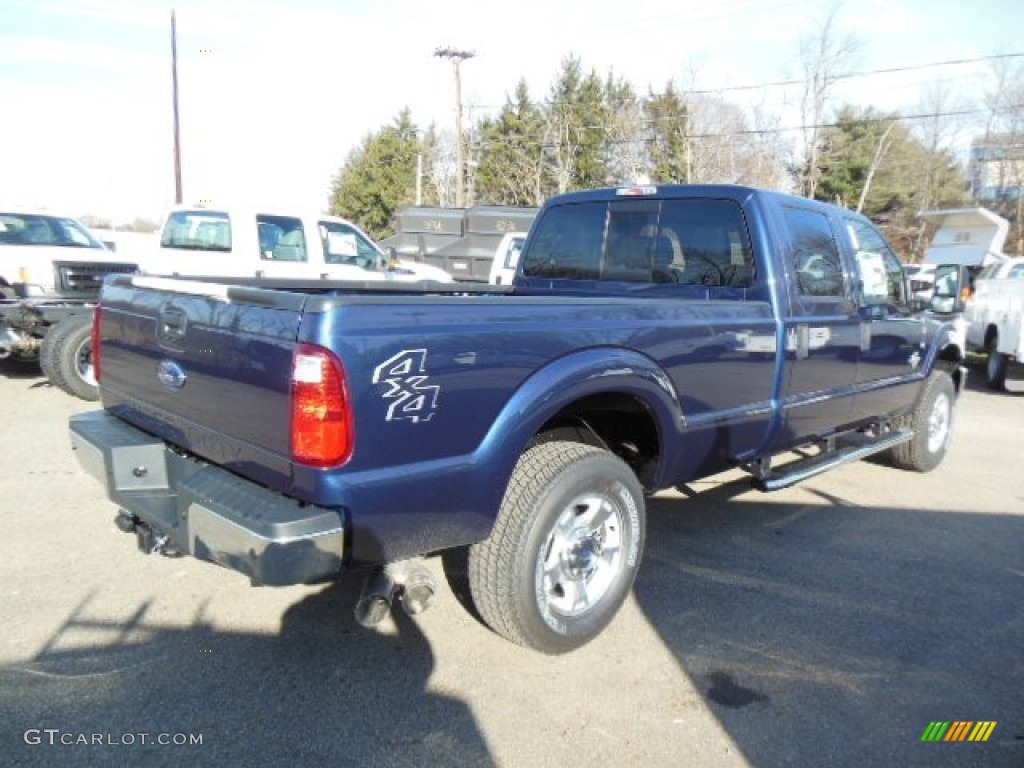 2013 F250 Super Duty XLT Crew Cab 4x4 - Blue Jeans Metallic / Steel photo #8