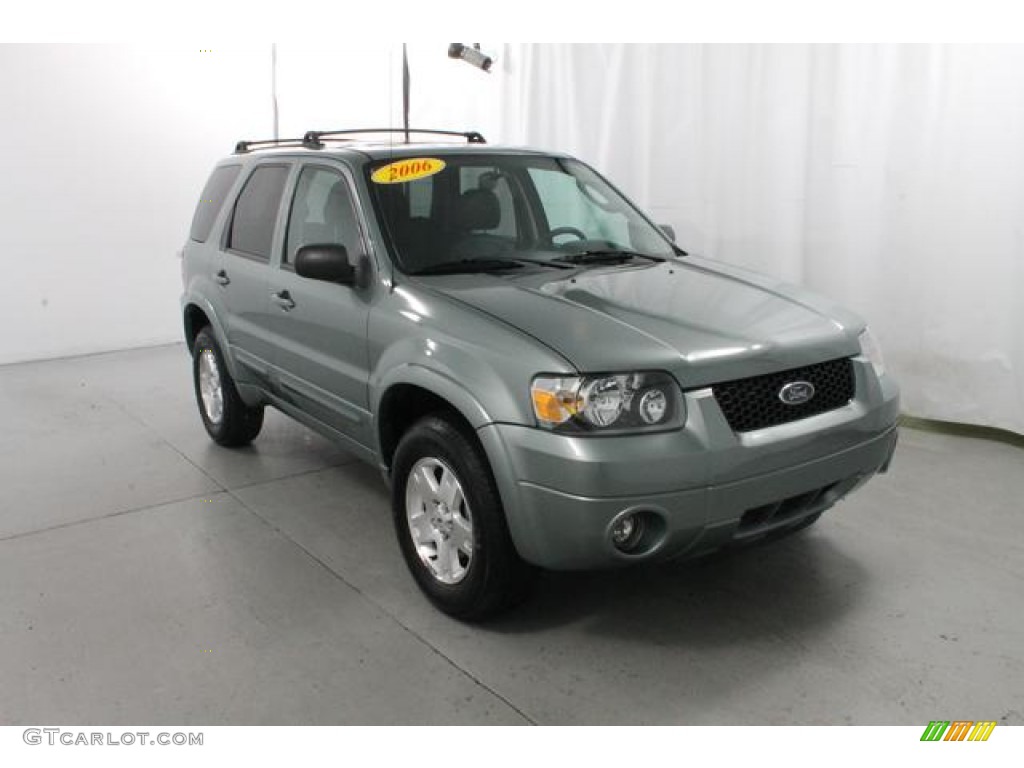 2006 Escape Limited 4WD - Titanium Green Metallic / Ebony Black photo #4