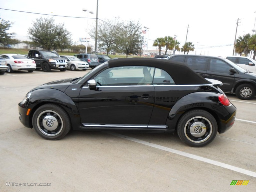 Black 2013 Volkswagen Beetle 2.5L Convertible 50s Edition Exterior Photo #74804883