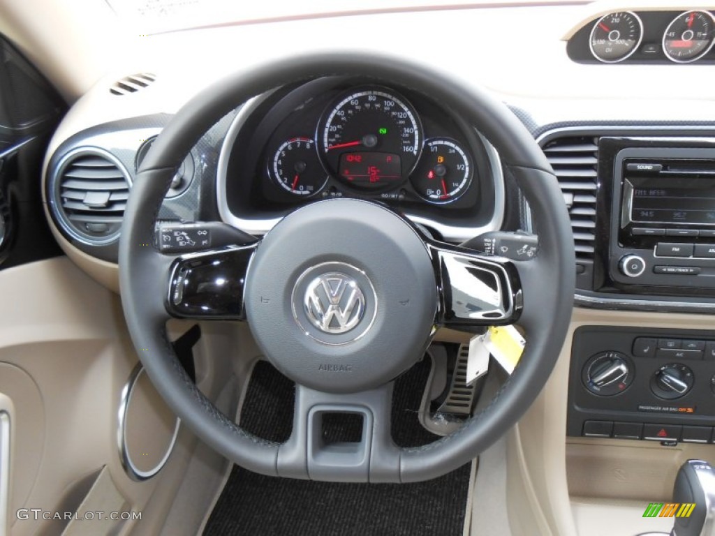 2013 Beetle Turbo - Tornado Red / Beige photo #16