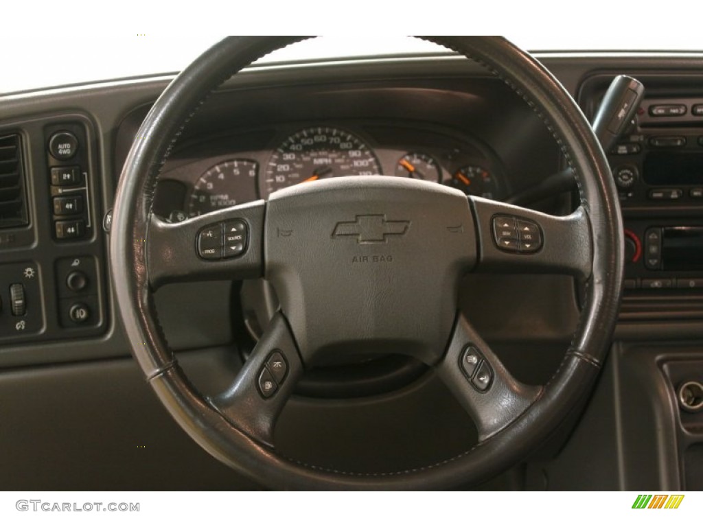 2003 Chevrolet Avalanche 1500 Z71 4x4 Dark Charcoal Steering Wheel Photo #74806160