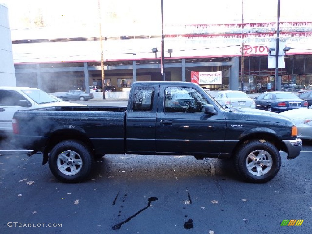 2004 Ranger XLT SuperCab 4x4 - Dark Green Metallic / Black/Medium Pebble photo #13