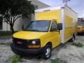 2009 Yellow GMC Savana Cutaway 3500 Commercial Moving Truck  photo #3