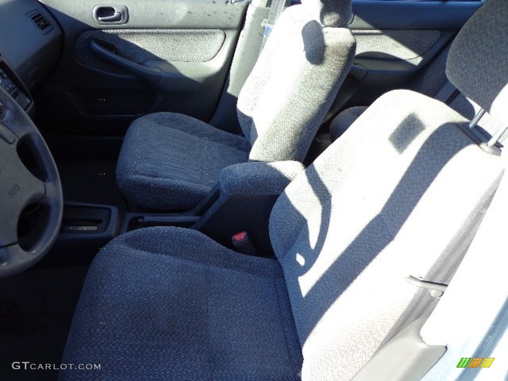 2000 Civic LX Sedan - Electron Blue Pearl / Gray photo #4