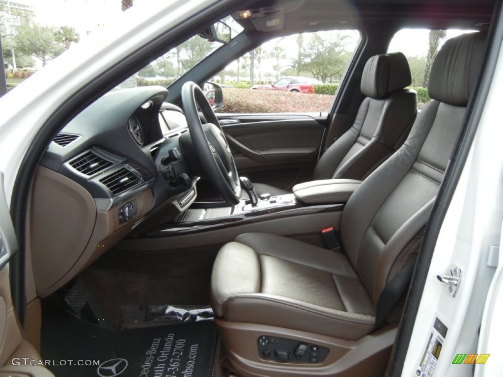 Tobacco Nevada Leather Interior 2009 BMW X5 xDrive30i Photo #74810689