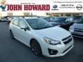 2013 Satin White Pearl Subaru Impreza 2.0i Sport Premium 5 Door  photo #1