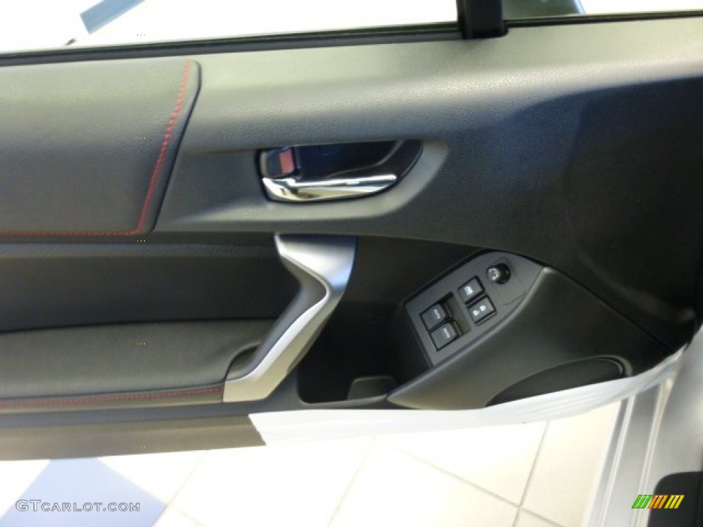 2013 Subaru BRZ Limited Black Leather/Alcantara Door Panel Photo #74812704