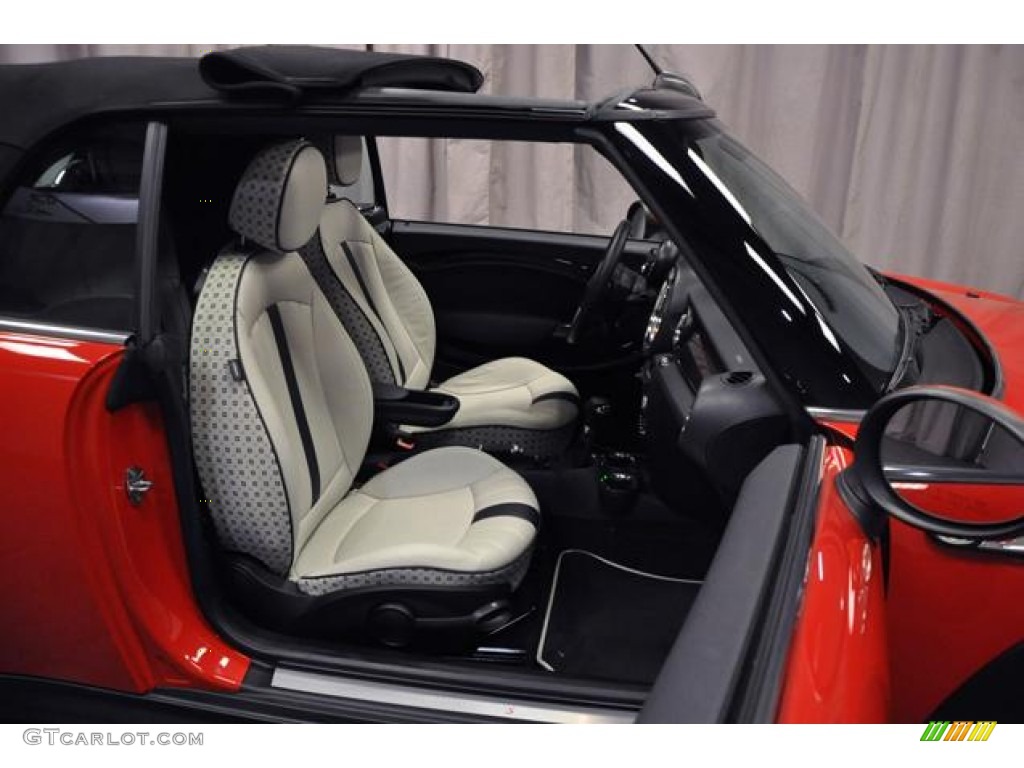 Mini Yours Soda Satellite Gray Interior 2012 Mini Cooper S Convertible Photo #74812890