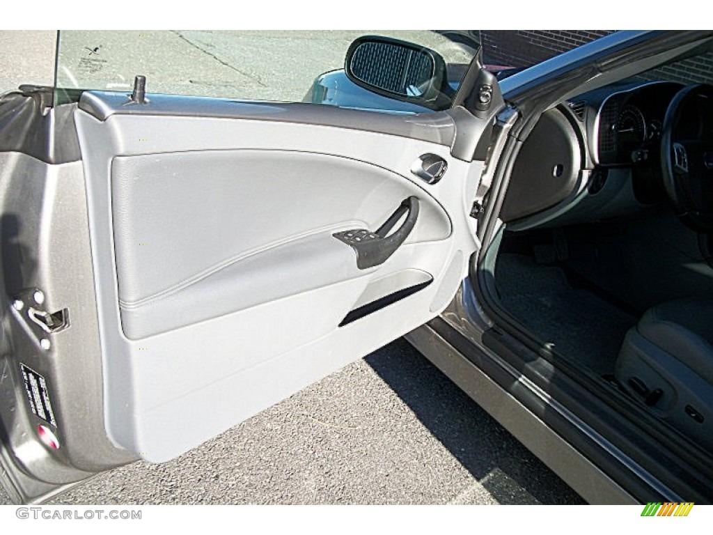 2007 Saab 9-3 2.0T Convertible Gray Door Panel Photo #74812914