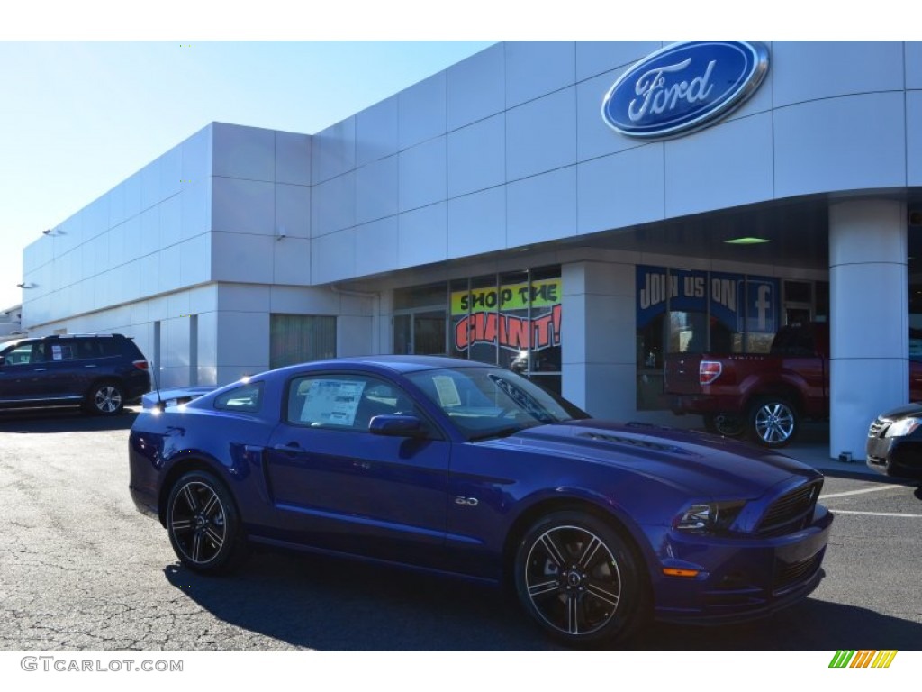 2013 Mustang GT/CS California Special Coupe - Deep Impact Blue Metallic / California Special Charcoal Black/Miko-suede Inserts photo #1