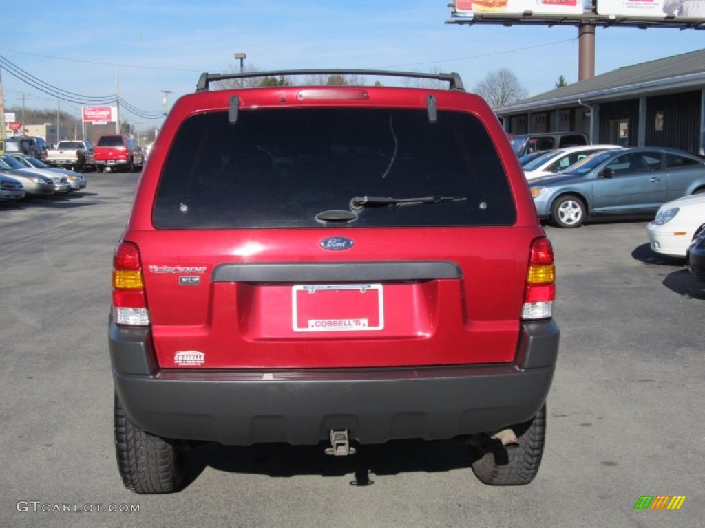 2003 Escape XLT V6 4WD - Redfire Metallic / Medium Dark Flint photo #4