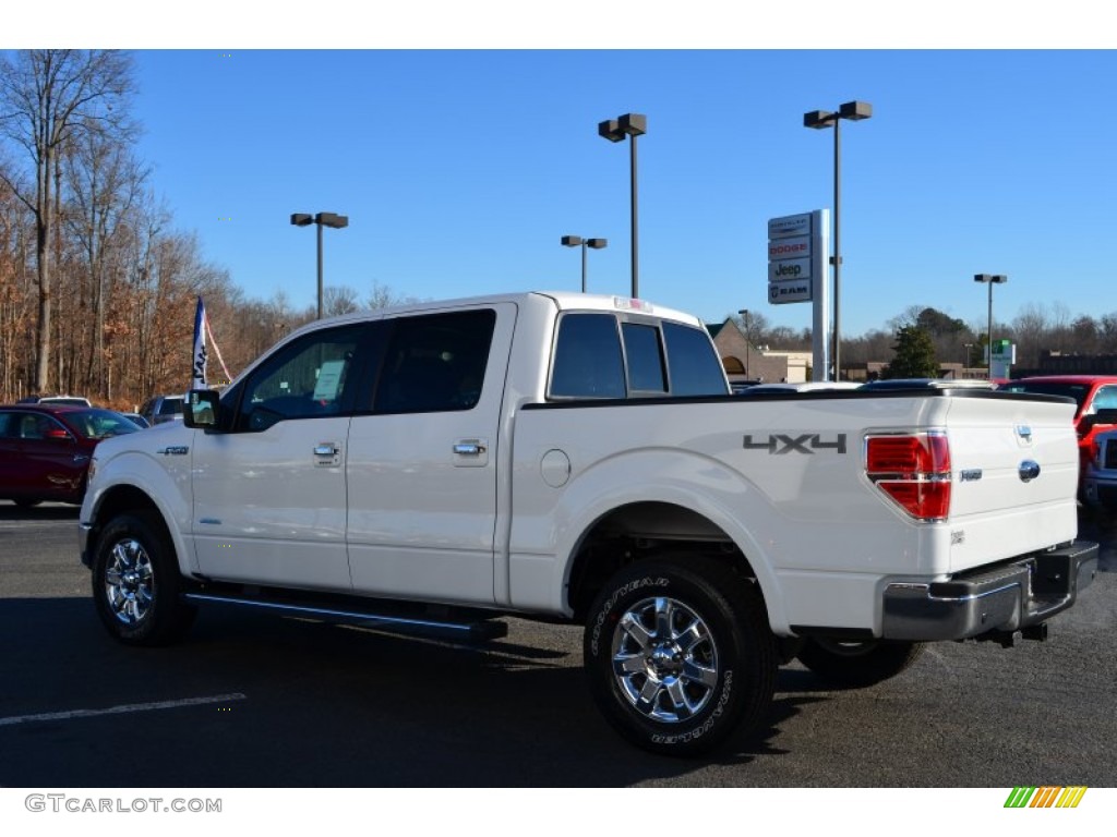 2013 F150 Lariat SuperCrew 4x4 - Oxford White / Black photo #54