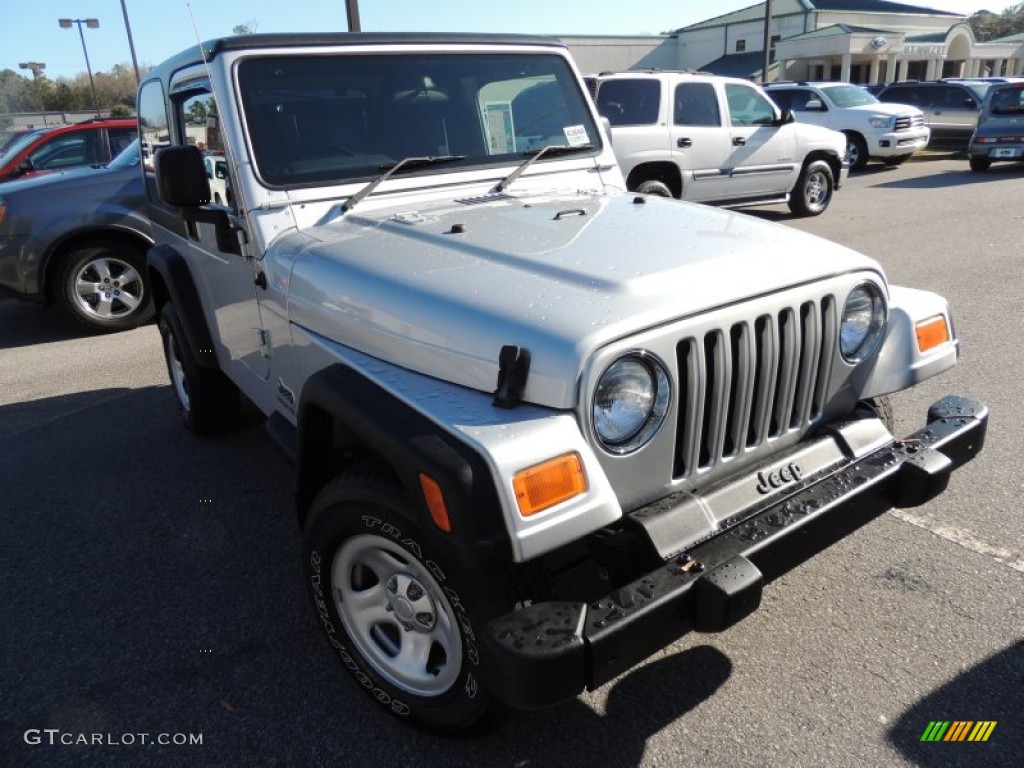 Bright Silver Metallic Jeep Wrangler