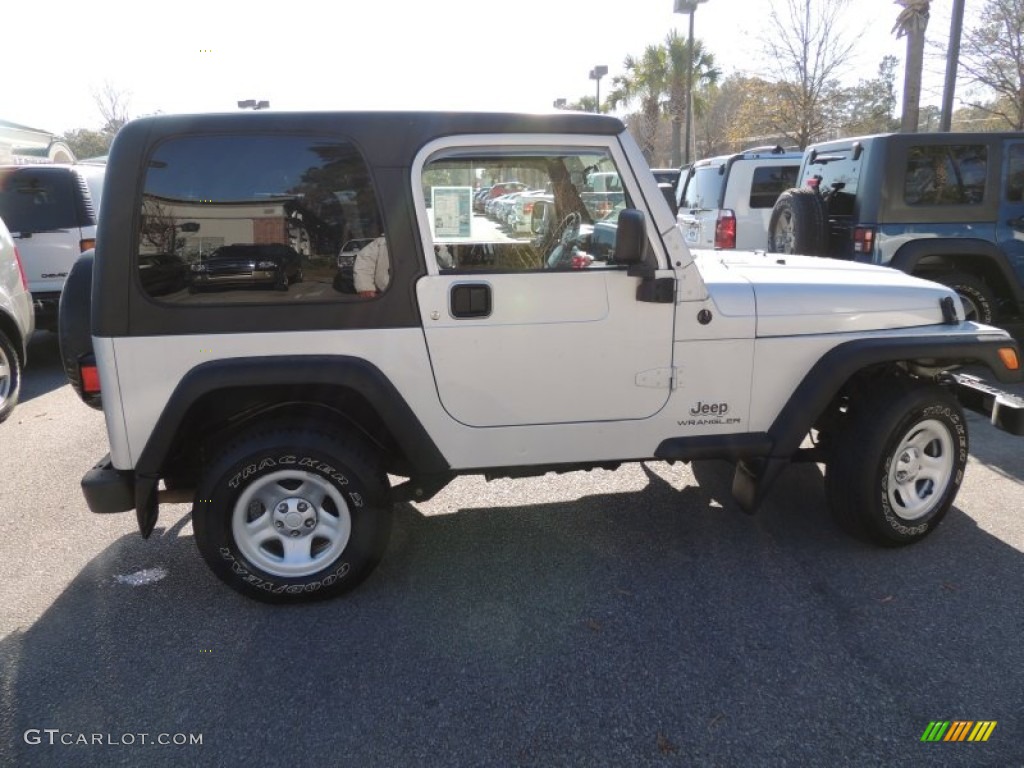 2004 Wrangler Sport 4x4 - Bright Silver Metallic / Dark Slate Gray photo #9