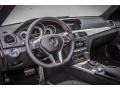 Black/Red Stitch w/DINAMICA Inserts 2013 Mercedes-Benz C 250 Coupe Dashboard