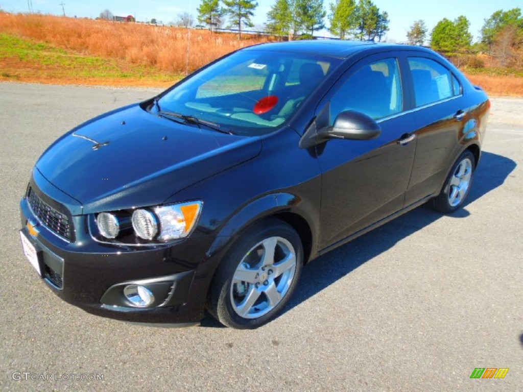 Black Granite Metallic 2013 Chevrolet Sonic LTZ Sedan Exterior Photo #74817266