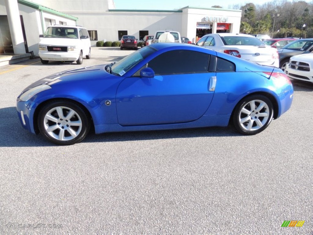 2003 350Z Coupe - Daytona Blue / Charcoal photo #2