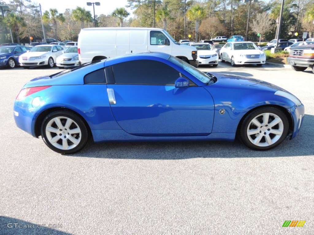 2003 350Z Coupe - Daytona Blue / Charcoal photo #8
