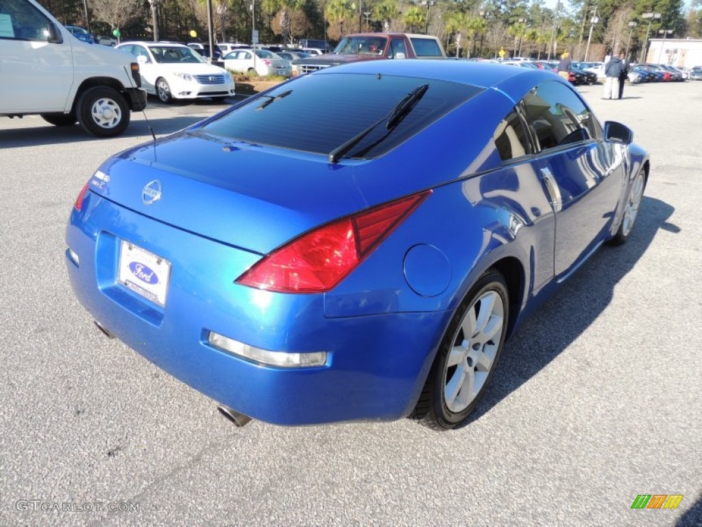 2003 350Z Coupe - Daytona Blue / Charcoal photo #9