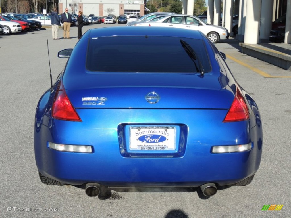 2003 350Z Coupe - Daytona Blue / Charcoal photo #10