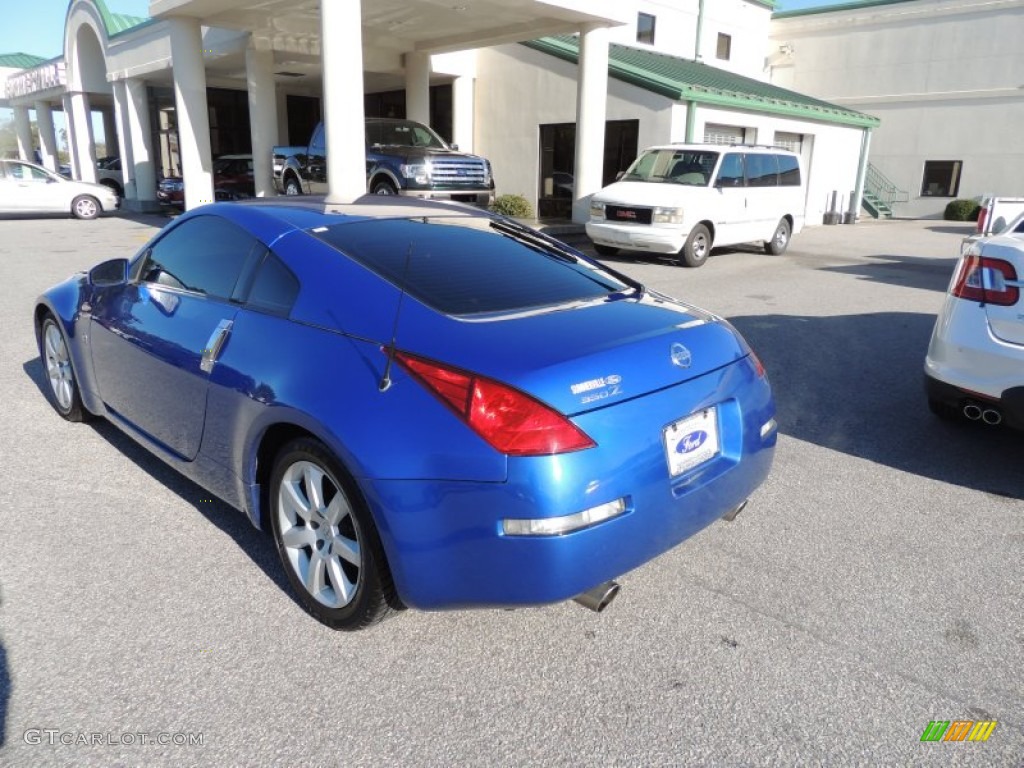 2003 350Z Coupe - Daytona Blue / Charcoal photo #11