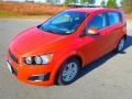 2013 Inferno Orange Metallic Chevrolet Sonic LT Hatch  photo #1