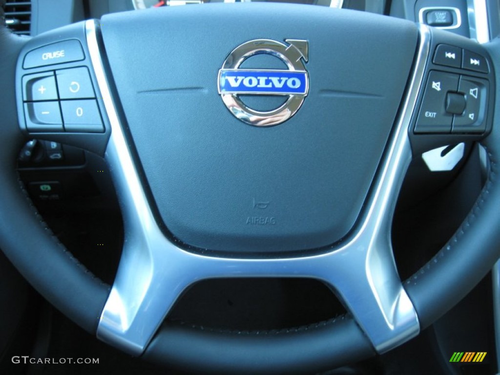 2013 Volvo XC60 3.2 AWD Off Black Steering Wheel Photo #74818169