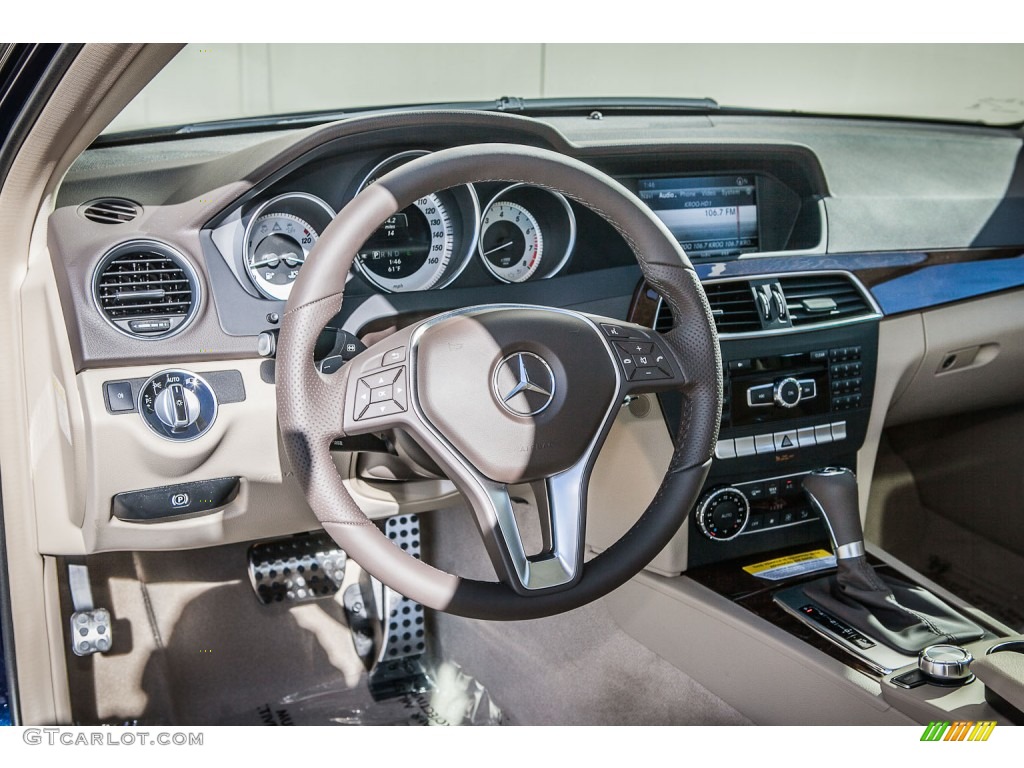 2013 Mercedes-Benz C 250 Coupe Almond/Mocha Dashboard Photo #74818307
