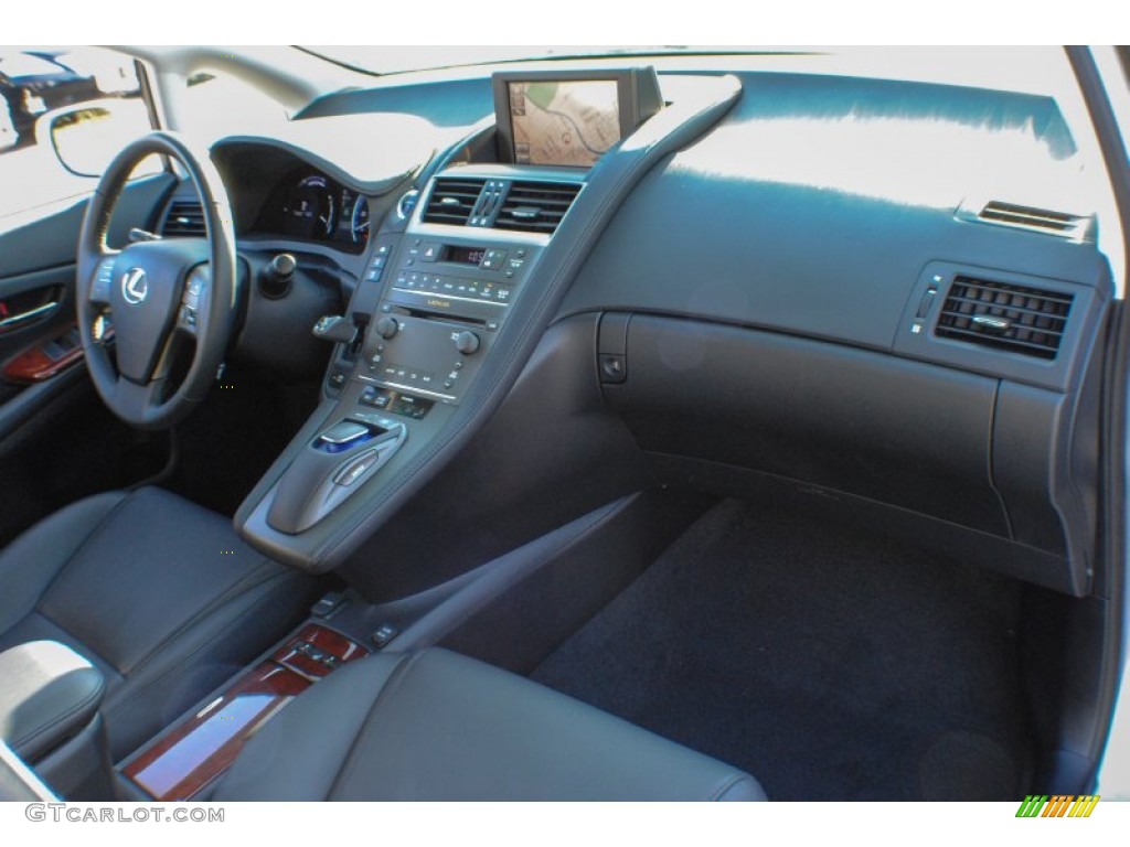 2012 Lexus HS 250h Premium Black/Brown Walnut Dashboard Photo #74818579