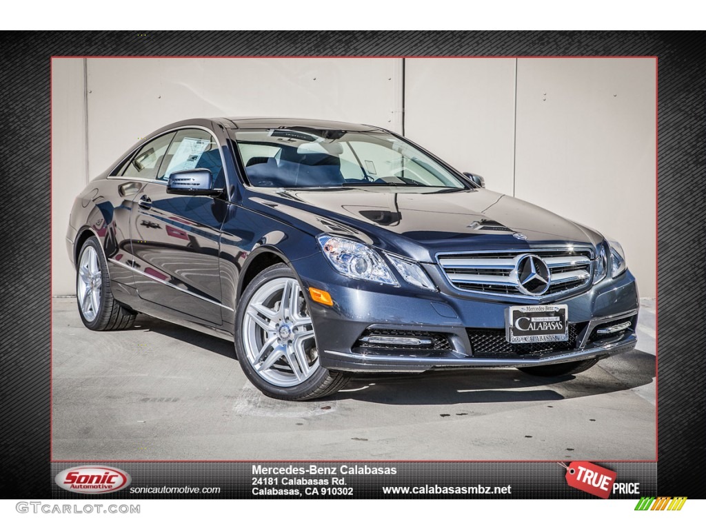 2013 E 350 Coupe - Steel Grey Metallic / Black photo #1