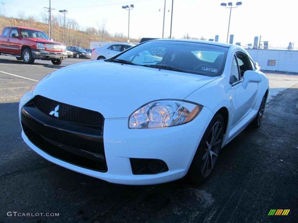 2012 Eclipse GS Coupe - Northstar White / Dark Charcoal photo #8