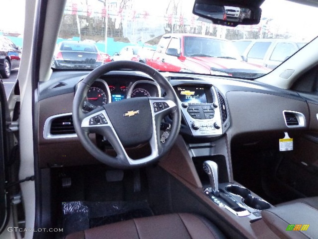 2013 Chevrolet Equinox LTZ AWD Brownstone/Jet Black Dashboard Photo #74820295