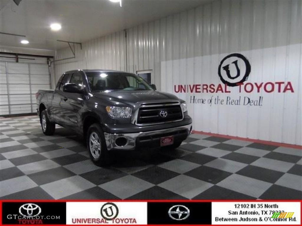 2011 Tundra Double Cab 4x4 - Magnetic Gray Metallic / Graphite Gray photo #1