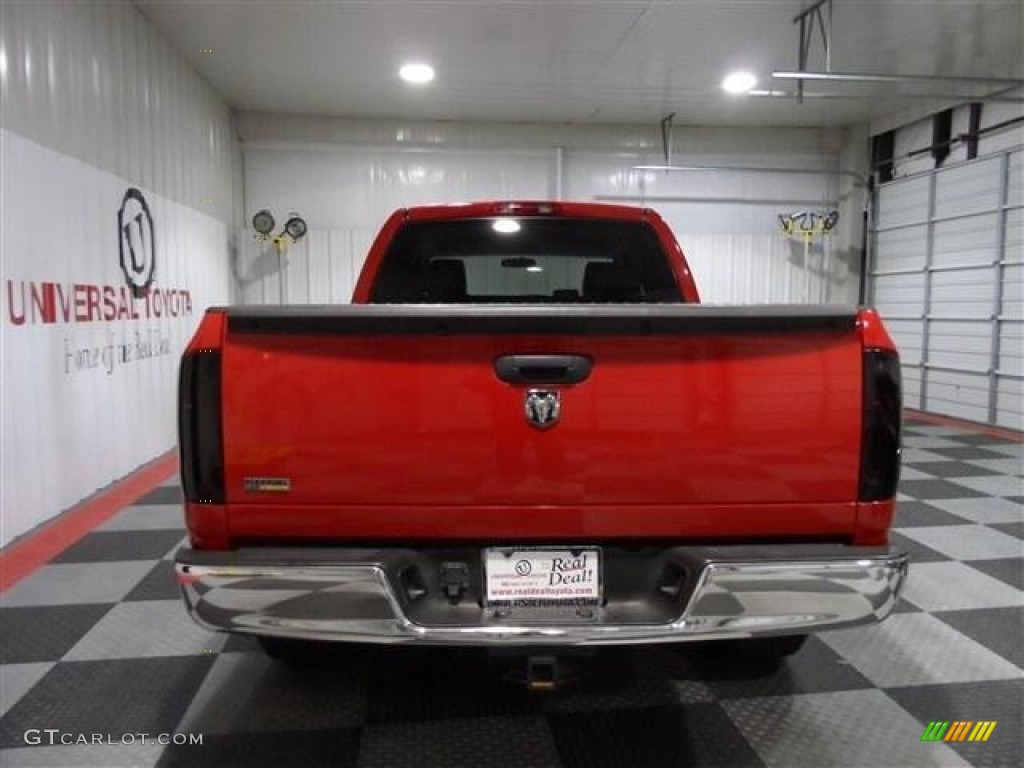 2008 Ram 1500 ST Quad Cab - Flame Red / Medium Slate Gray photo #6