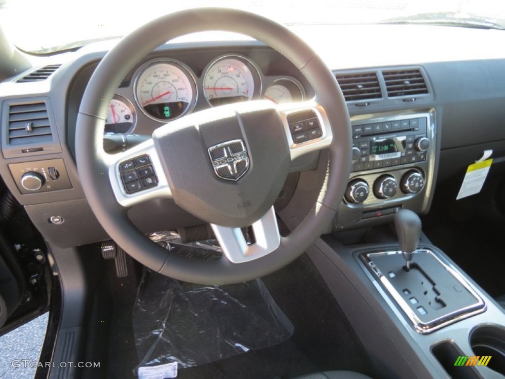 2013 Challenger SXT - Pitch Black / Dark Slate Gray photo #7