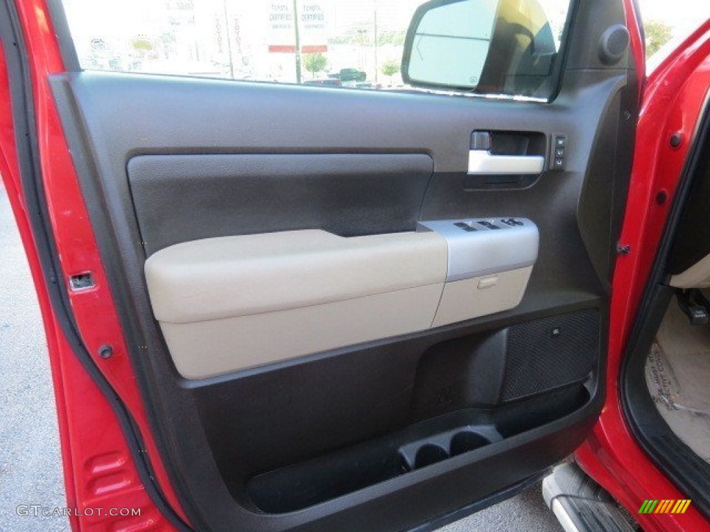 2007 Tundra Limited CrewMax - Radiant Red / Beige photo #10