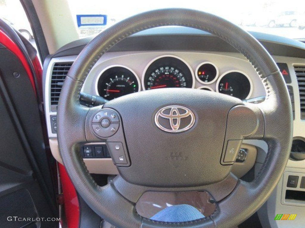 2007 Tundra Limited CrewMax - Radiant Red / Beige photo #17
