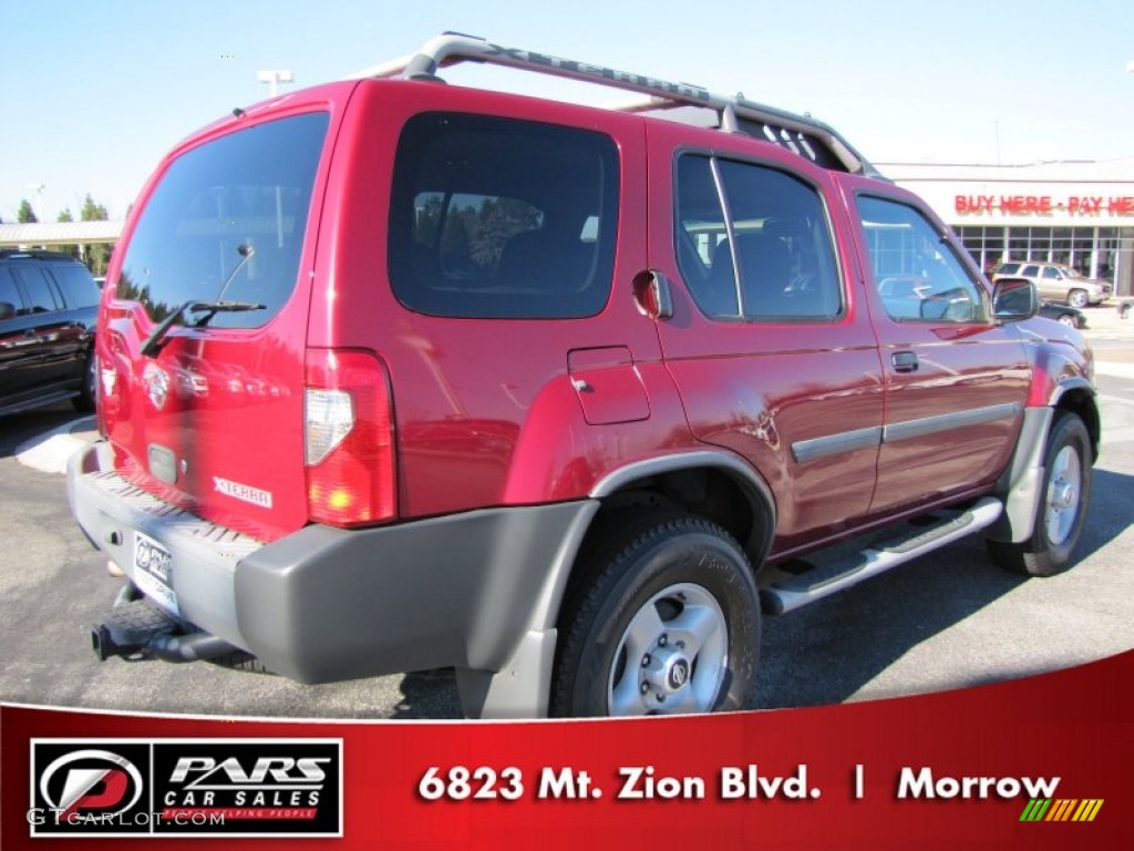 2002 Xterra XE V6 - Molten Lava Metallic / Gray Celadon photo #3