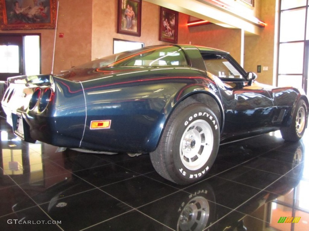 1981 Corvette Coupe - Dark Blue Metallic / Dark Blue photo #3