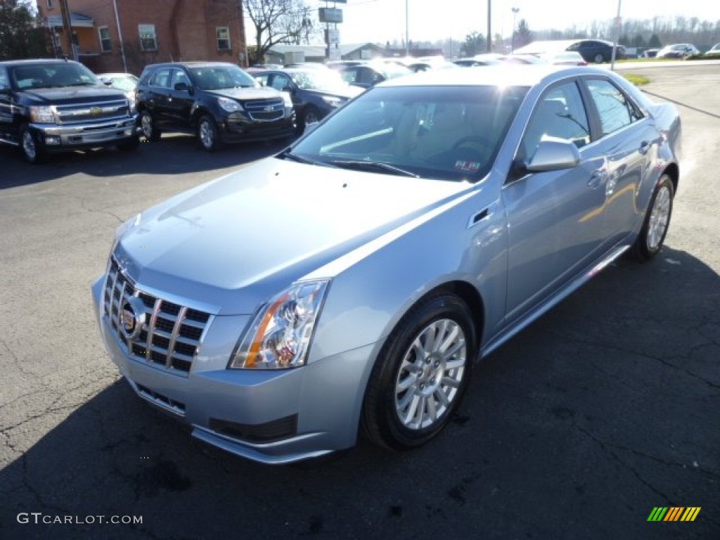 2013 CTS 4 3.0 AWD Sedan - Glacier Blue Metallic / Light Titanium/Ebony photo #3