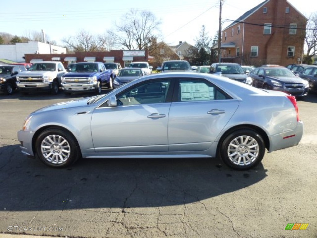 2013 CTS 4 3.0 AWD Sedan - Glacier Blue Metallic / Light Titanium/Ebony photo #4