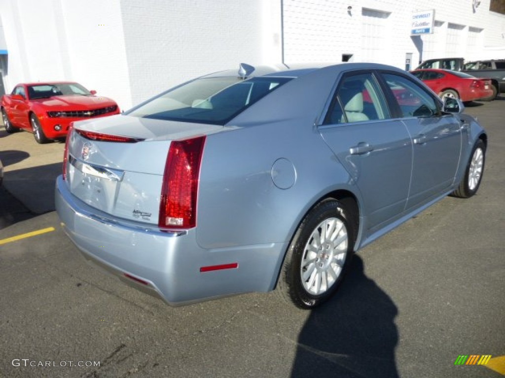 2013 CTS 4 3.0 AWD Sedan - Glacier Blue Metallic / Light Titanium/Ebony photo #7